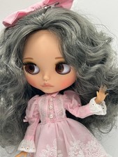 Customized Blythe Factory Jointed Doll Hair Gray with Dress and Accessories picture