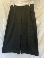 Gap Women’s Gauchos Cropped Wide Leg Pants Size 6 Charcoal Grey Y2K 90s 2000s picture