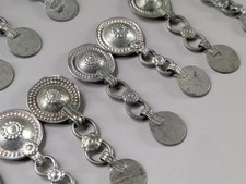 Vintage Tribal Button Pendants 20pcs Kuchi Notions with Dangles (22038) picture