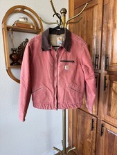 Carhartt WJ097 VRS Detroit Jacket Vintage, Vintage Rose, Size Medium picture