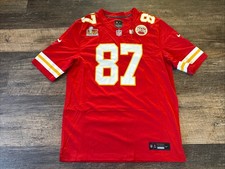 Nike Men’s Travis Kelce Super Bowl LIX Chiefs Red Game Version Jersey Large L picture