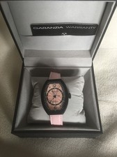 Montres De Luxe Women's EX L 9203 Estremo Quartz Pink Dial Watch new $1400 picture