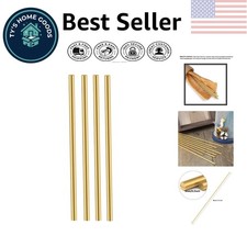 Quality Solid Brass Round Rods 5mm - 12 Inch Length for Crafts and Engineering picture