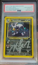 Michael Vick Auto Houndoom 4/75 Neo Discovery One of a Kind Auto Slab picture