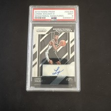 2018-19 PANINI PRIZM SENSATIONAL SIGNATURES LONNIE WALKER IV PSA 9 #SSLW4 picture