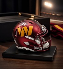 Terry McLaurin Washington Commanders Signed Mini-Helmet COA picture
