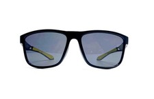 Menards I-gogs Black Matte Yellow Rectangular Wrap Sunglasses  Polarized Lens picture