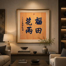 Original Chinese Calligraphy Fu Tian Hua Yu Buddhist Blessing Wall Art 27