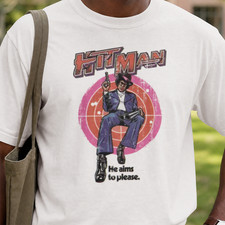 Hit Man 1972 Blaxploitation Movie Vintage Comic Art Graphic T-Shirt picture