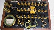 Antique Resistance Bridge 1901 Queen & Co. Acme Portable Brass Test Set picture
