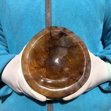 3.3 LB Natural Yellow Gum Flower Quartz Crystal Bowl Mineral - Madagascar picture