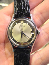 Vintage Alpha Jumbo 35mm Swiss 17J Mechanical Men's Watch SERVICED Incabloc picture