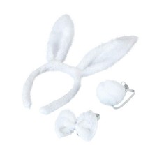 Bunny Ears and Tail Set,Rabbit Costume Accessories for Halloween Cosplay | Soft picture