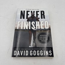 Never Finished David Goggins ~ No Highlighting Clean Copy ~  F6-16 picture