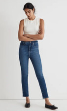 Madewell Size 27 Mid RIse Stovepipe Medium Wash Jeans Stretch picture