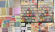 U.S. MINT COLLECTION 400+ VINTAGE STAMPS PLATE BLOCKS / SINGLES / SHEETS / SETS picture