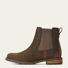 Ariat Wexford Waterproof Chelsea Boot Women's 8C Wide Java Brown Leather picture