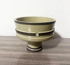 Shoraku Modern High Bowl Vase Beige Decorative Flowerware Ikebana picture