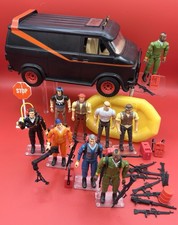 1983 Galoob A-TEAM Tactical Van + 9 Action Figures w/ Weapons 4-Pack Complete picture
