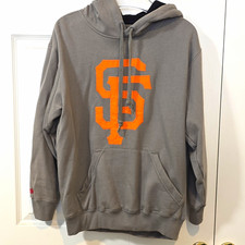 Stitches San Francisco Giants MLB Pullover Hoodie Gray/Orange Size S picture