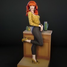 1/24 Scale 75mm Peggy Bund NSFW Resin Figure Unpainted Model Kit Toys picture
