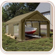 10x20 FT Carport Canopy Outdoor Car Shelter Garage Party Shed Tent Heavy Duty picture