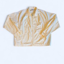Vintage 60s-70s Sears Light Yellow Full-Zip Casual Jacket Small/Medium picture