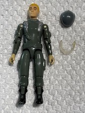 1982 HASBRO GI JOE HAWK v1 Straight Arm FIGURE w/ VISOR 100% COMPLETE Lot B picture