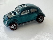 Vintage Hot Wheels Redline Custom 1968 Volkswagen Rich Aqua VW Bug -NICE CAR picture