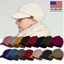 Genuine C.C Exclusives Women's Ribbed Knit Hat with Brim cc Beanie Cap Hat picture