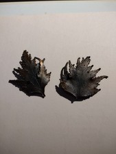 VTG Real Copper-coated Maple Leaves Brooch Pins picture