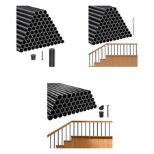 Uimoso Metal Staircase Deck Balusters 51/101/125 Pack 26/32/36 inch Aluminum picture