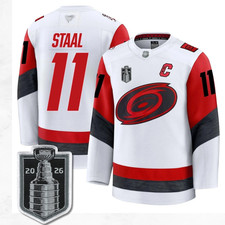 Men's Hurricanes #11 Jordan Staal 2026 Stanley Cup White Jersey All Stitched picture