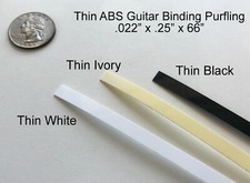 Thin ABS Plastic Binding Guitar Luthier 3 Colors White Ivory or Black picture