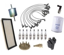 13 PCS Replacement Tune Up Kit Air Oil Filters Spark Plugs Wire Set For F150 5.0 picture