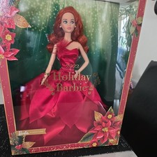 2022 Mattel Barbie Holiday Doll Signature Red Hair Redhead New In Box picture