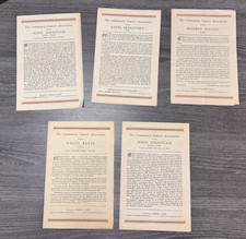 VTG 1940's-1950s Classical Music Ephmera lot Dilling Sebastian Skolovsky Reyes 5 picture
