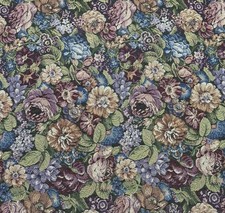 Vintage Floral Jacquard Tapestry Fabric By The Yard Woven Upholstery 57
