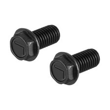 2Pcs Metric M8x16mm Hex Flange Bolts for Industry Left Thread 8.8 Grade Steel picture