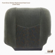 2005 2006 Chevy Silverado LS LT Z71 Driver Side Bottom Cloth Seat Cover Drk Gray picture