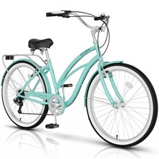 EOYOBIKE 7 Speed Commuter Bicycle Adult Men Women 26 in Beach Cruiser Bike picture