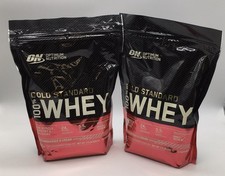 2X OPTIMUM NUTRITION 100% WHEY PROTEIN STRAWBERRIES & CREAM 1.5 Lbs EXP 10/27 picture