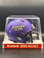Fanatics 2026 SummerSlam Signed Mini Helmet-Becky Lynch Seth Rollins WWE 1/10 picture