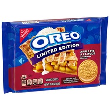 OREO Apple Pie a la Mode Sandwich Cookies, Limited Edition, 10.68 oz picture