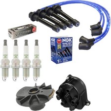 Tune Up Kit NGK V-Power Plugs Wires HE76 for Honda Civic CX DX LX EX 1.6L 96-00 picture