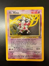 Pokémon TCG Mr. Mime Jungle 6/64 Holo Unlimited Holo Rare picture
