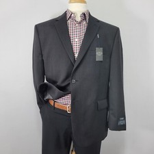 Men's Pronto Uomo Platinum Suit Seperate Jacket CH BLK Wool 48S / $249 MSRP picture