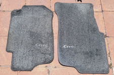 92-95 Honda Civic Sedan 4DR OEM Light Blue Confetti Floor Mats FRONT PAIR ONLY picture