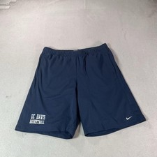 Vintage UC Davis Aggies Shorts Mens Large Blue NCAA Basketball Nike Mesh Gym picture