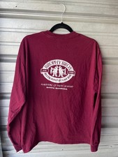 Brophy Bros Seafood Restaurant Santa Barbara CA Maroon Longsleeve T-Shirt Sz L picture